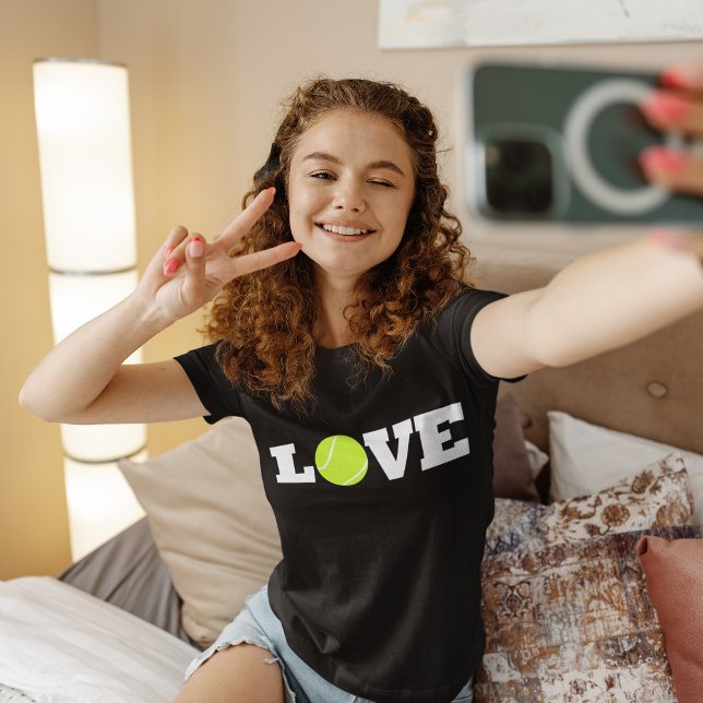 Tennis LIEBE Girls T - Shirt (Tennis love girls t-shirt)