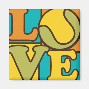 Tennis-Liebe Magnet