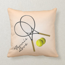 Tennis-Liebe Mojo Throw-Kissen Kissen