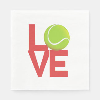 Tennis Liebe Napkins Serviette