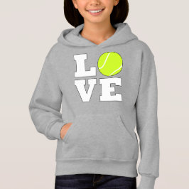 Tennis LIEBE Niedlich Girls Tennis Player oder Ven Hoodie