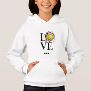 Tennis Liebe Niedlich Sports Player Geschenk Hoodie