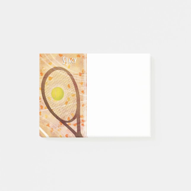 Tennis-Liebe Post-it Klebezettel (Vorderseite)
