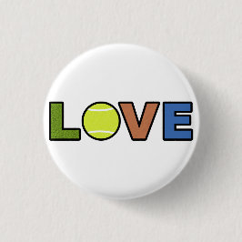 Tennis-Liebe-Rundbutton Button