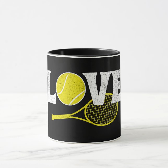 Tennis-Liebe Tasse (Zentrum)