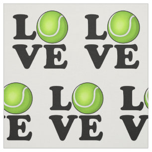Tennis-Liebe-Tennis-Fan Stoff