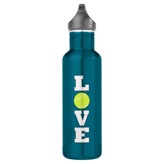Tennis LIEBE Tennis- oder Trainersport Edelstahlflasche (Rechts)