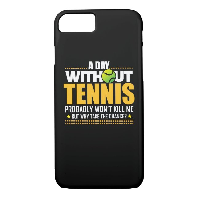 Tennis-Liebhaber-Geschenk-Idee - Tennis-Sprichwort Case-Mate iPhone Hülle (Rückseite)