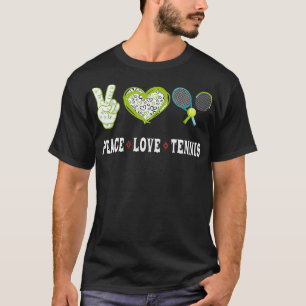 Tennis-Liebhaber Spieler Fans von Peace Liebe Tenn T-Shirt