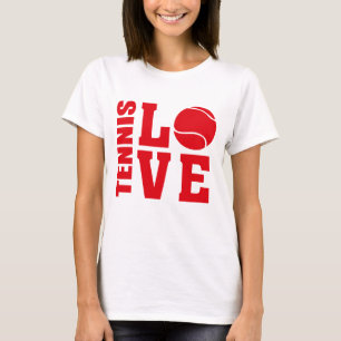 Tennis-Liebhaber, Tennis-LIEBE, Tennis-T - Shirt