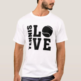 Tennis-Liebhaber, Tennis-LIEBE, Tennis-T - Shirt