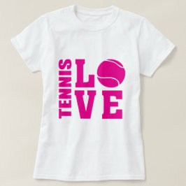 Tennis-Liebhaber, Tennis-LIEBE, Tennis-T - Shirt