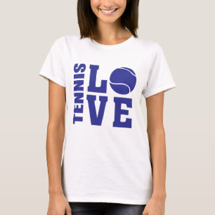 Tennis-Liebhaber, Tennis-LIEBE, Tennis-T - Shirt
