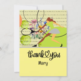 Tennis Life ist besser auf dem Platz Dankeskarte