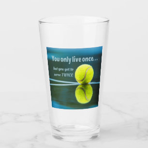 Tennis live einmal Sever zweimal, Tennisball, Cour Glas