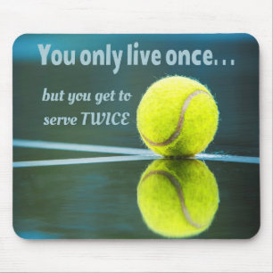 Tennis live einmal zweimal, Tennis Ball, Court Mousepad