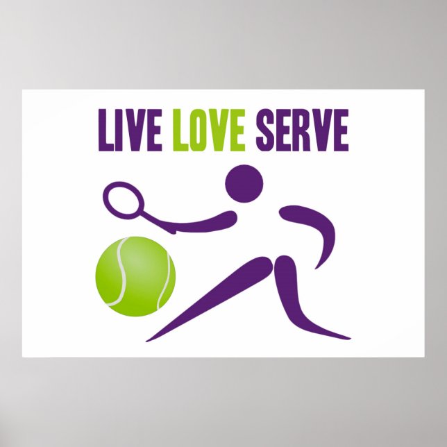 Tennis: Live. Liebe. Serve. Poster (Vorne)