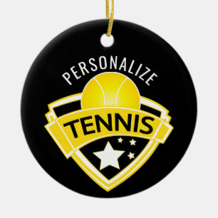Tennis 🎾 Logo Design Keramik Ornament