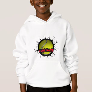 Tennis-Logo, Tennis-Individuelle Name, Tennisgesch Hoodie