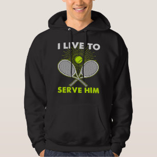 Tennis Lover Player Ich spiele und ich weiß, was l Hoodie