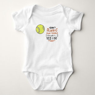 Tennis-lustiges Sprichwort Baby Strampler