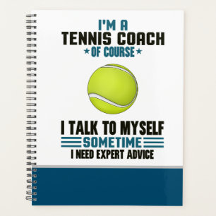 Tennis-lustiges Sprichwort-Geschenk für Tennistrai Planer