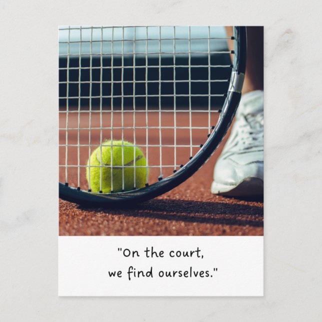 Tennis-lustiges Sprichwort Quotes Slogan für Spiel Postkarte (Vorderseite)