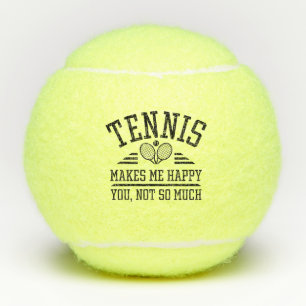 Tennis macht mich glücklich, dass du nicht so viel tennisbälle
