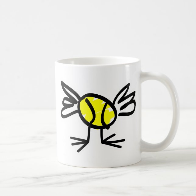 Tennis Mädchen Tasse Geschenk (Rechts)
