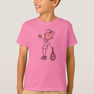 Tennis-Mädchen zwei T-Shirt