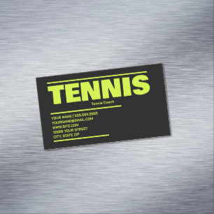 Tennis Magnetische Visitenkarte