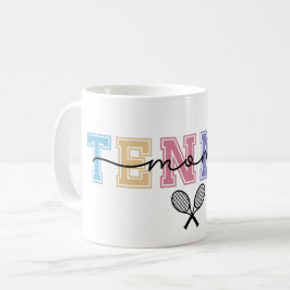 Tennis-Mama farbenfroh und Niedlich Kaffeetasse