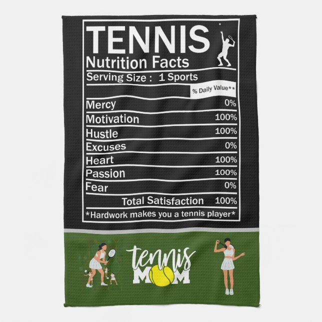 Tennis-MAMA Geschirrtuch (Vertikal)