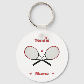 Tennis Mama Hearts Schlüsselanhänger