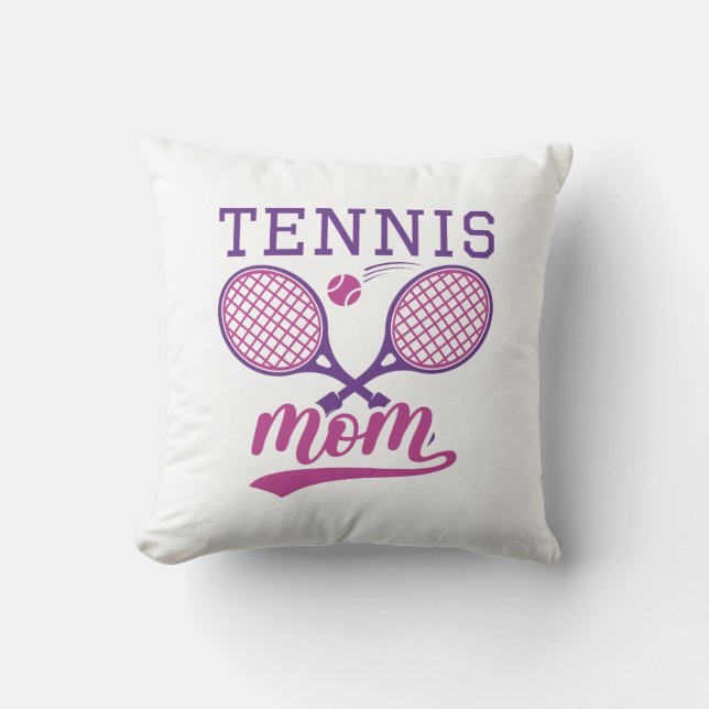 Tennis-Mama Kissen (Vorderseite)