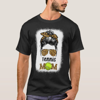 Tennis Mama Mama Leopard Cheetah Print T-Shirt