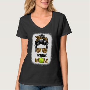 Tennis Mama Mama Leopard Cheetah Print T-Shirt