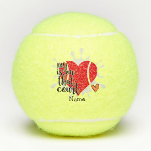 Tennis Mein Herz liegt auf dem Tennisplatz von Pla Tennisbälle
