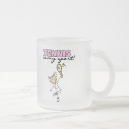 Tennis Mein Sport T-Shirts und Geschenke Mattglastasse
