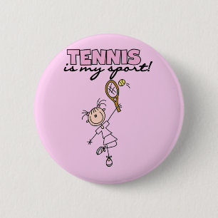 Tennis meine Sport-T-Shirts und Geschenke Button