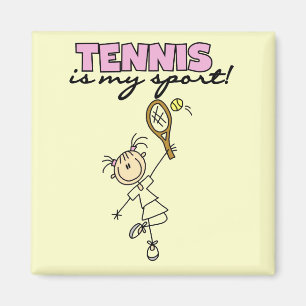 Tennis meine Sport-T-Shirts und Geschenke Magnet