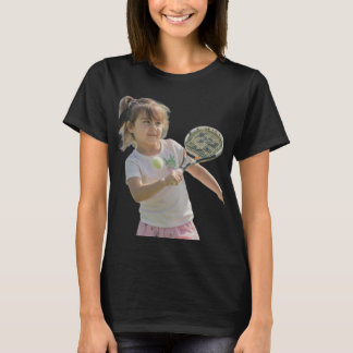 Tennis-Meister-Mädchen T-Shirt