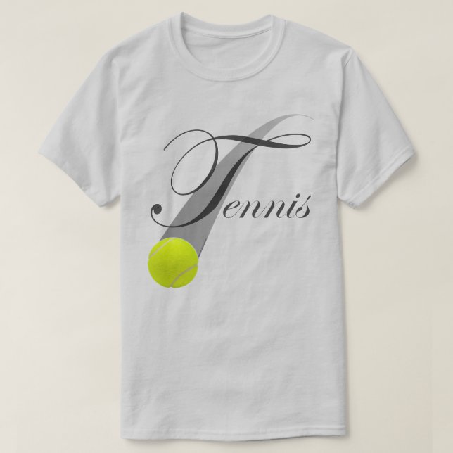 Tennis mit Tennisball T-Shirt (Design vorne)