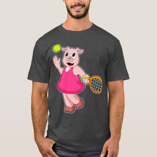 Tennis mit Tennisschläger 2 T-Shirt