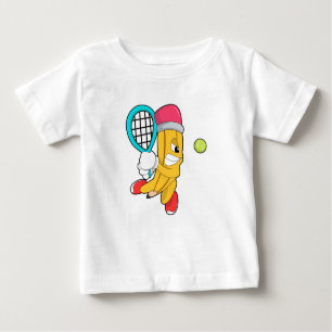 Tennis mit Tennisschläger Baby T-shirt
