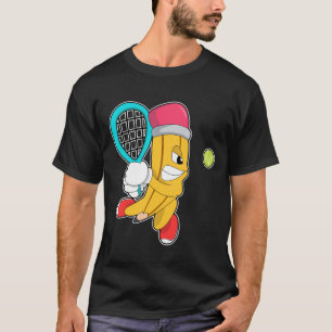 Tennis mit Tennisschläger T-Shirt