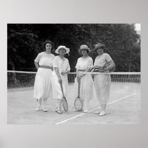 Tennis-Mode der 1920er Poster