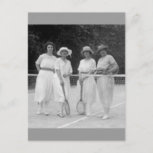 Tennis-Mode der 1920er Postkarte