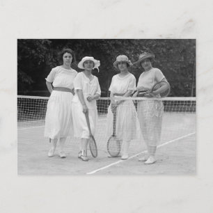Tennis-Mode der 1920er Postkarte