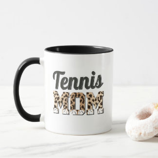Tennis Mom Leopard Tasse